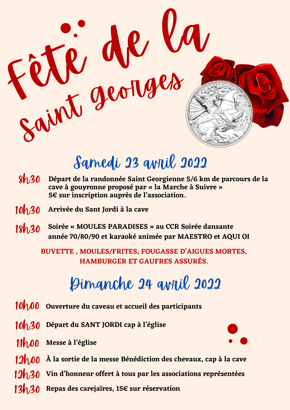 Programme Fête de la Saint